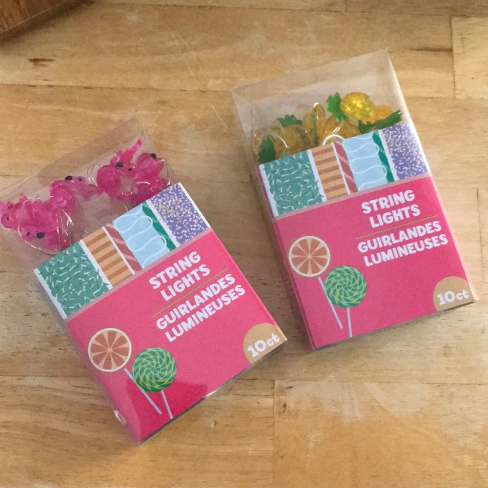 Set of two mini string lights